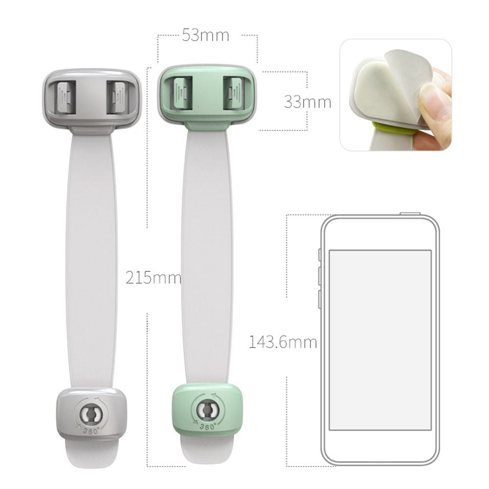 Home Baby Safety Protection Lock Anti-Clip Hand Door Closet Cabinet Locks Fo Fridge Cabinet Drawer Box Safe Lock for Kids No Tools or Drilling Child Safety Cabinet Proofing Cabinet Drawer Door Latches