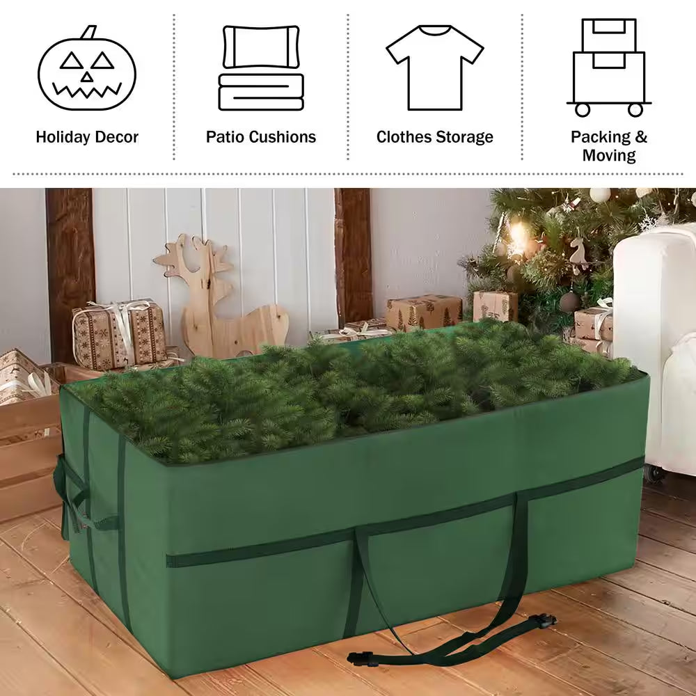 Deluxe Heavy-Duty Christmas Tree Canvas Storage Bag for Trees up to 9 Ft. Tall